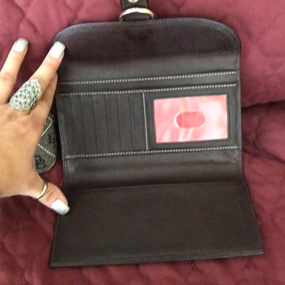 Dooney & Bourke Brown Signature Purse & Wallet - Picture 7 of 7